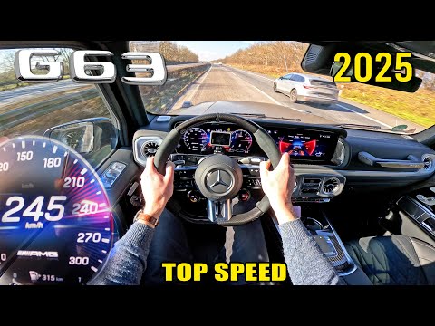 2025 Mercedes AMG G63 // TOP SPEED POV on AUTOBAHN