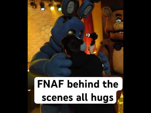FNAF movie behind the scenes hugs #fnaf #fivenightsatfreddys #fnafmovie