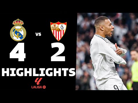 REAL MADRID vs SEVILLA (4-2) | RESUMEN y GOLES DEL PARTIDO | La Liga 2024