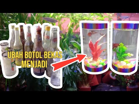 TUTORIAL MEMOTONG BOTOL KACA | RUBAH BOTOL BEKAS JADI SOLITER CANTIK