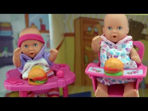 Barbie Baby Doll Bed time  Part 2 Baby doll Eating food  Fun Video My Disney toys