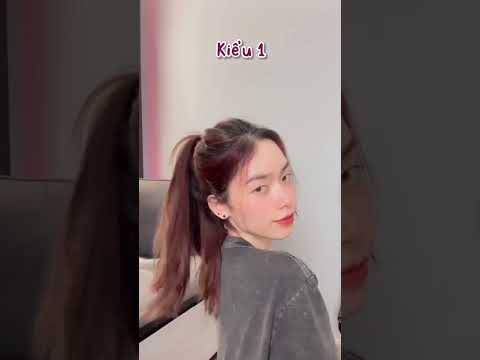 Top 3 kiểu buộc tóc đuôi ngựa xinh nhất cho mùa hè ☀️ #shorts