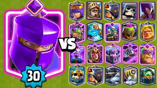 SUPER GUARDIANA NIVEL 30 vs TODAS LAS CARTAS | Clash Royale