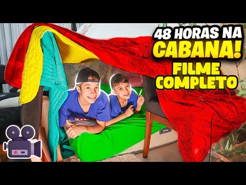 48 Horas na CABANA Dentro de CASA 🎥 Filme Completo 🎥