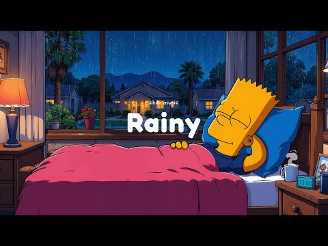 Soothing Rainy Night 🌧️ Lofi hip hop ~ Close your eyes and feel the rain with me 😴