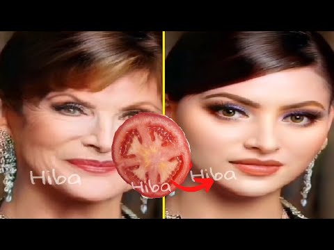 75 عامًا تبدو 22 | كريم الطماطم الكوري لمكافحة الشيخوخة / تفتيح البشرة فورًا