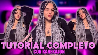 Cómo hacer trenzas africanas con Kanekalon 😍😍 | yaneireach