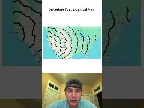 Drivetime Topographical Map