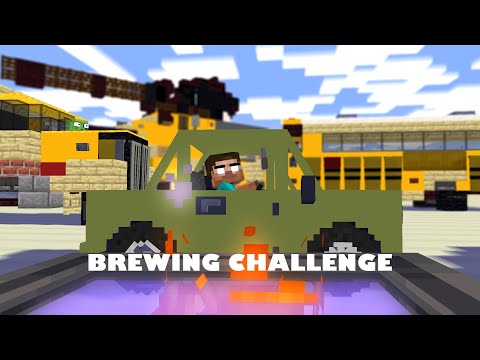 MONSTER SCHOOL: Herobrine Brewing Cars mobs class #minecraftanimation