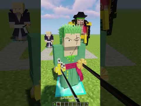 โซโร จะเลือก "โจรสลัดสุดเทพ" คนไหน!? 😱 | Minecraft (One Piece) #Shorts