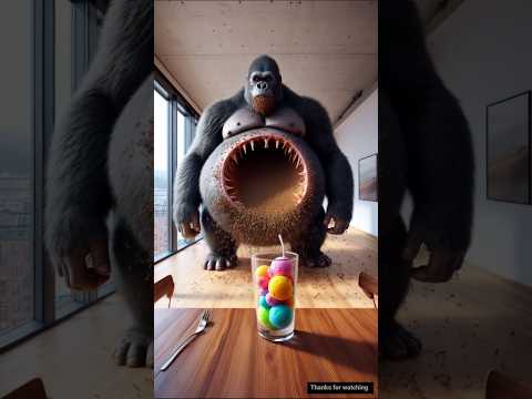 A monkey ate them with ice cream 😭 #cutebaby #cuteanimals #story #shortsfeed