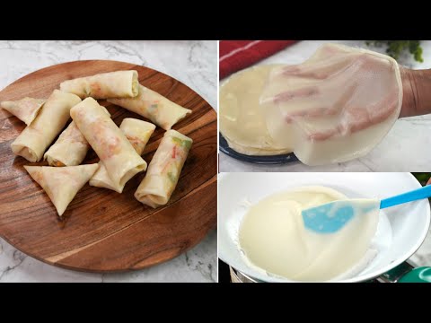 কাগজের মতো পাতলা স্প্রিং রোল/সমুচার শিট তৈরির পদ্ধতি | Spring roll, samosa sheets/wrapper