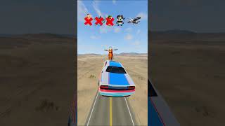 Italian Brainrot Funk Car Jump Challenge BeamNG DRIVE🦈☕️ #beamngdrive #italianbrainrot