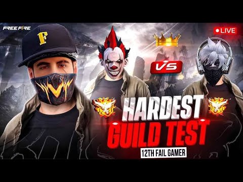 🛑LIVE GUILD TEST 1VS4 / FF LIVE | ff live guild 🥵 / FREE FIRE LIVE🥳 #12thfailgamer #freeFirelive