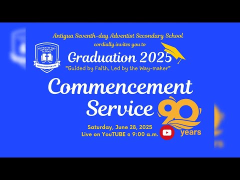 🎓 SDA Secondary School Baccalaureate Service – Live Stream🙌 | June 28th, 2025