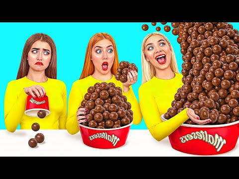 Big, Medium and Small Plate Challenge | Funny Food War by Mega DO Challenge