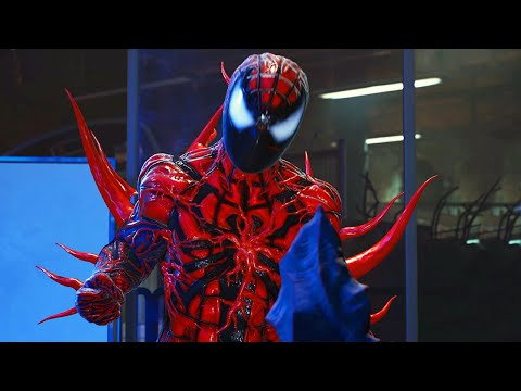 Transformations Carnage Suit Boss Fight Lizard in Marvel's Spider-Man 2