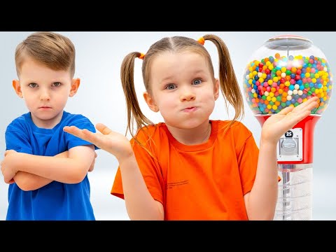 Vania Mania ESP y la máquina para masticar caramelos | Divertidas aventuras de Vania Mania y familia