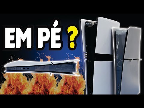 PS5 Fat Slim e PRO em Pé ou deitado esquenta mais ? testes de temperaturas na Vertical e Horizontal