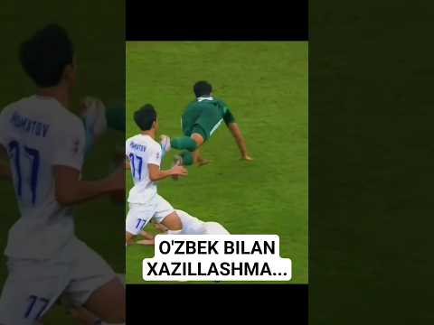 O'zbekning jaxli huddi zanjirband sher kabi... #futbol #uzbek #uzbekistan #funny #football