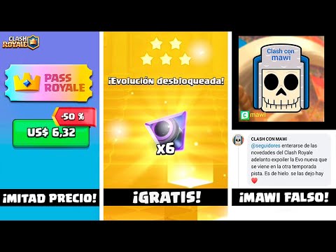 ¡CAÑON EVO GRATIS! ✅ | ¡AYUDA! ⚠️ Hay un Mawi FALSO 😭  - noticias clash royale season 65