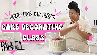 preparing for my first cake decorating class 🧑🏽‍🍳 #homebakery