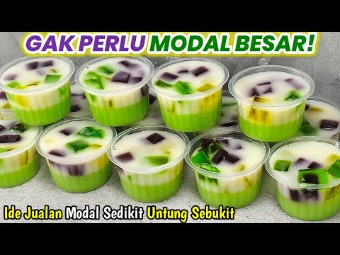 GAK HERAN KALO PEMINATNYA BANYAK‼️ BUATNYA PRAKTIS DIJUAL LARIS MANIS | Resep Puding Mozaik Susu Cup