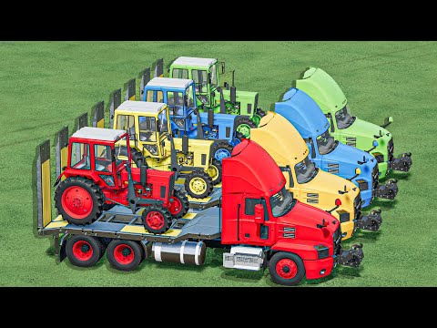 Trucks Of Colors - Mini Tractors ON MACK TRUCKS - Farming Simulator 22