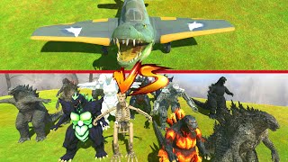 Epic Showdown Bombardino Crocodilo vs All Godzilla - Animal Revolt Battle Simulator