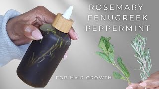 DIY Herbal Infused Oil for fast Hair Growth.