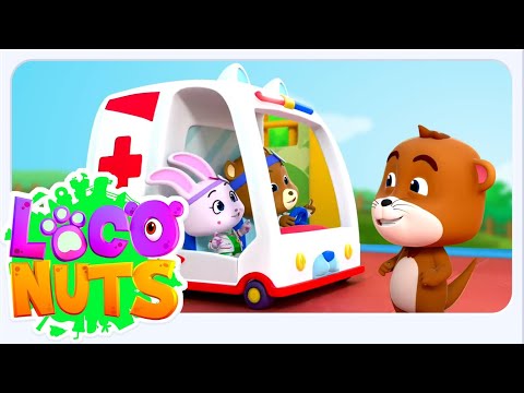 Wheels On The Ambulance, Emergency Vehicles And Nursery Rhymes for Kids