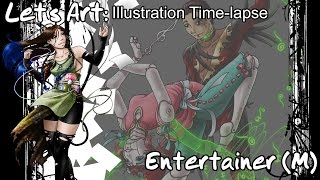 Photoshop: Illustration Time-lapse - Entertainer M