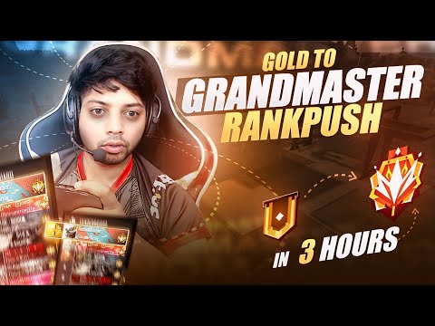 Gold To Grandmaster In Just 3 Hours😵‍💫 Season 41 Rank Push Highlights 😦 Free Fire Max