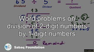 Word problems on division of 2-digit numbers by 1-digit numbers