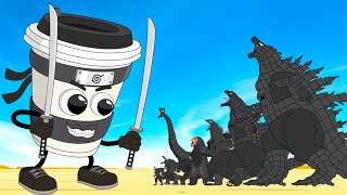CAPPUCCINO ASSASSINO Revives Godzilla & KONG, DINOSAUR, SHARKZILLA - This is THE END BRAINROT