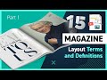 Magazine Design Concepts and Terminology