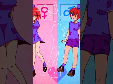 Amazing digital circus gender swap 2 outlines meme #digitalcircus