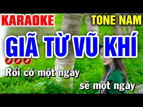 MỘT MAI GIÃ TỪ VŨ KHÍ Karaoke Nhạc Lính Tone Nam | Bến Tình Karaoke