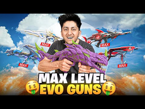 Upgrading Max Level 7 Evo Gun Skins 😍 Spending 10,000 Diamonds 💎 - Garena Free Fire