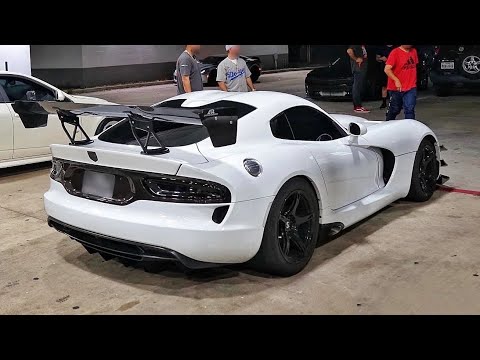 Twin Turbo Viper, 1100hp Lambo, Turbo Civic, & Mustangs go STREET RACING!