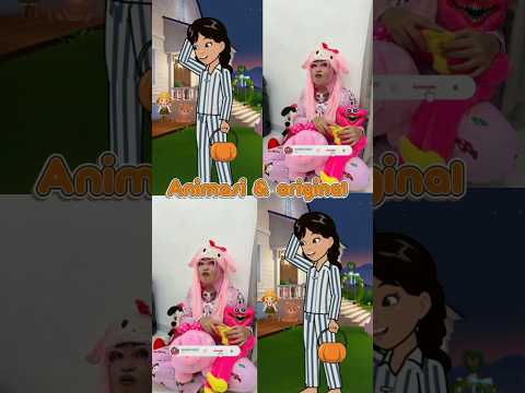 nur takut ada hantu | ini versi animasi dan original #comedyshorts #comedy