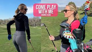 9 Hole Course Vlog ⛳ Every Shot + Keeping Score