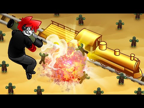 Roblox : Dead Rails Modded 😂 เกม Dead Rails แบบใส่สูตรโกง รถไฟทอง Highspeed + บินได้ !!!