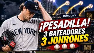 💣💣💣 ¡PESADILLA PARA GERRIT COLE! Padres abren con 3 HR ante Yankees