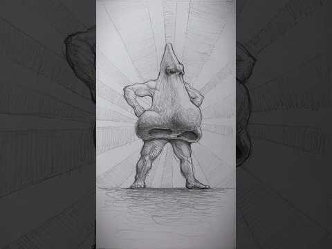 How to Draw a Nose 👃 #art #drawing #shorts