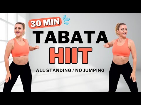 🔥30 MIN TABATA HIIT🔥SWEATY FULL BODY WORKOUT🔥ALL STANDING🔥No Equipment🔥No Repeat🔥