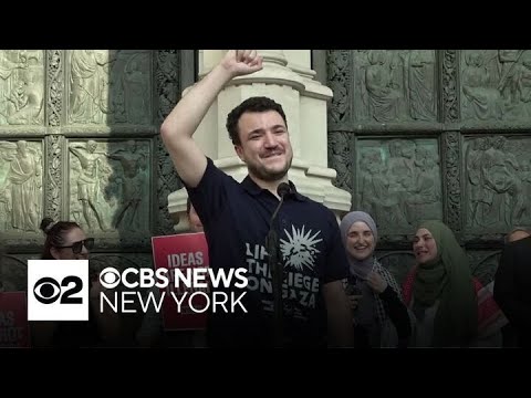 YouTube video thumbnail: Pro-Palestinian Activist Mahmoud Khalil Returns to Columbia University