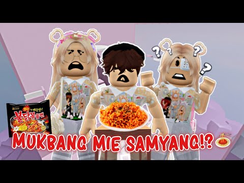 MUKBANG MIE SAMYANG 2 BUNGKUS !??🍝🌶 PEDESS BANGETTT🥵 Samyang Challenge! | ROBLOX INDONESIA 🇮🇩 |