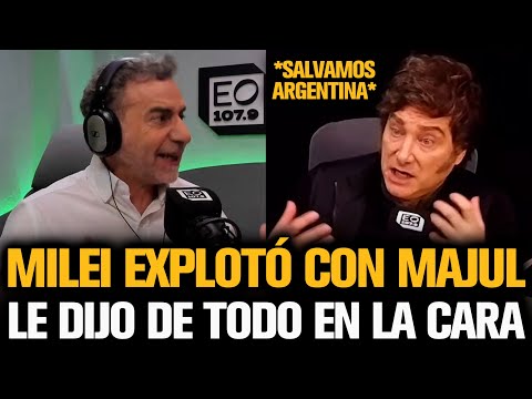 MILEI EXPLOTÓ CONTRA MAJUL Y LE DIJO DE TODO EN LA CARA