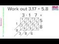Lattice Multiplication with Decimals Explained